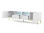 ТВ шкаф RAVENNA MDF HG 2D2S 200 (бял мат/бял гланц)